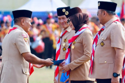 Astrid Widayani Raih Penghargaan Darma Bakti di Hari Pramuka ke-65