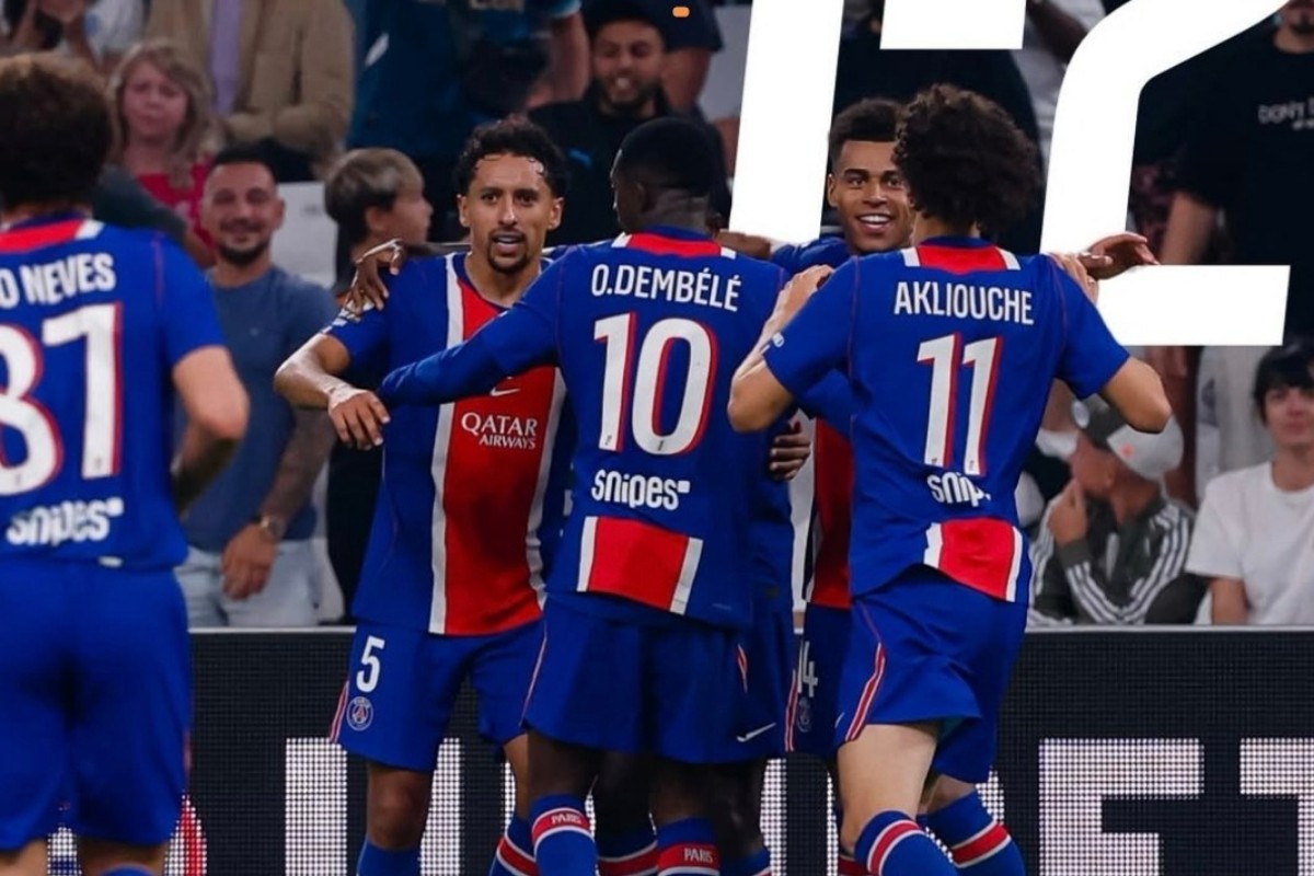 Hasil Marseille vs PSG 1-2, Les Parisiens Menang Dramatis