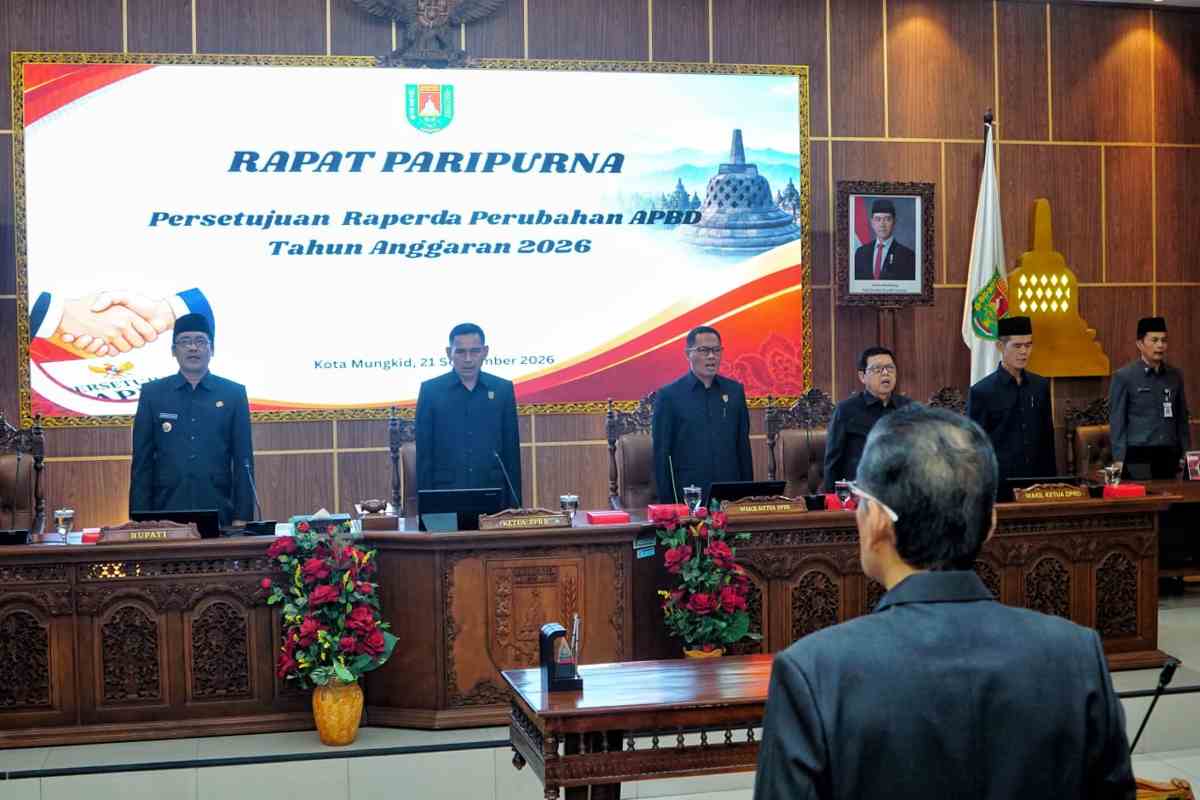DPRD Kabupaten Magelang Setujui Raperda Perubahan APBD 2026