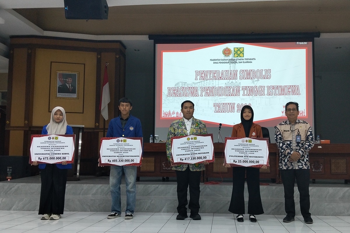 210 Mahasiswa DIY Terima Beasiswa Pendidikan Tinggi Istimewa 2026