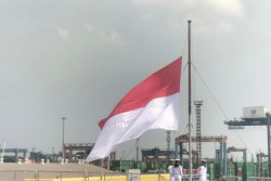 Merah Putih Berkibar, Kapal Induk ITS Giuseppe Garibaldi Resmi Jadi KRI Sriwijaya-100