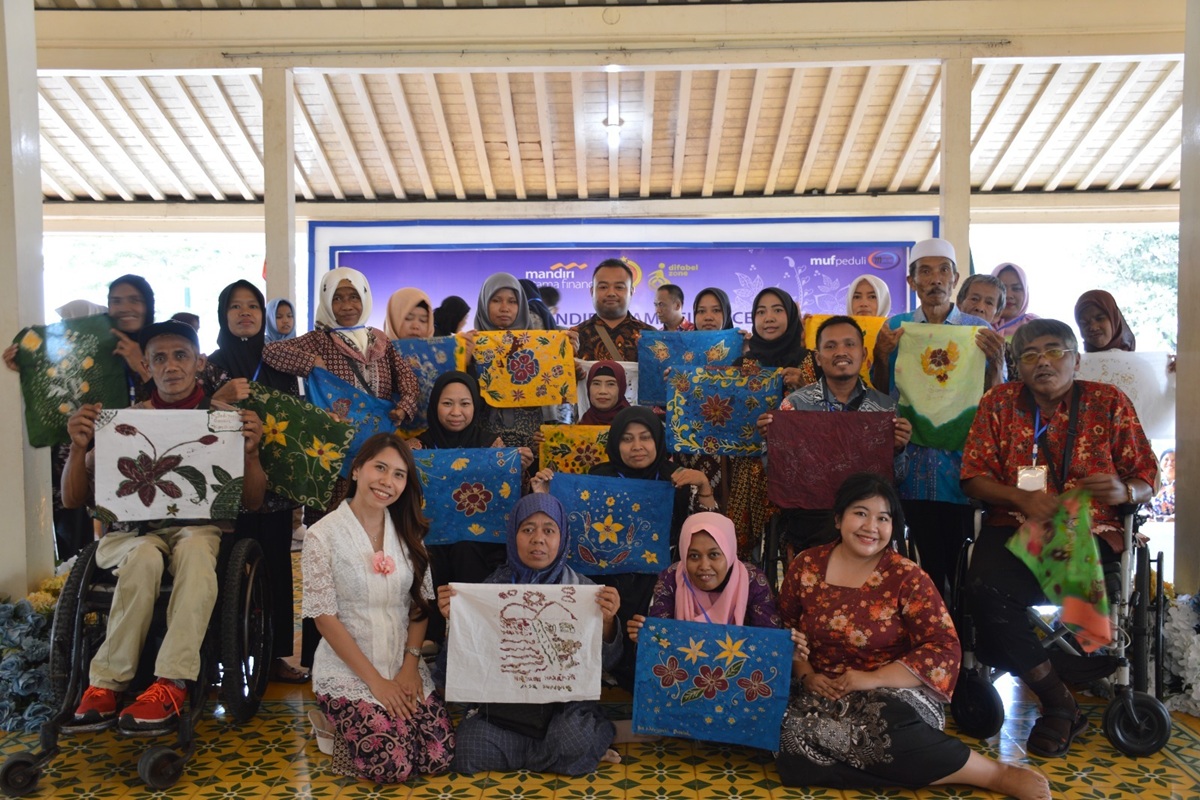 MUF dan Difabelzone Dorong Kemandirian 100 Difabel Lewat Batik