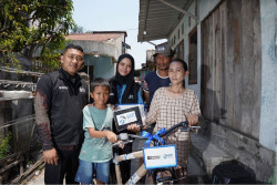BRI Peduli Wujudkan Mimpi Mahesa Miliki Sepeda