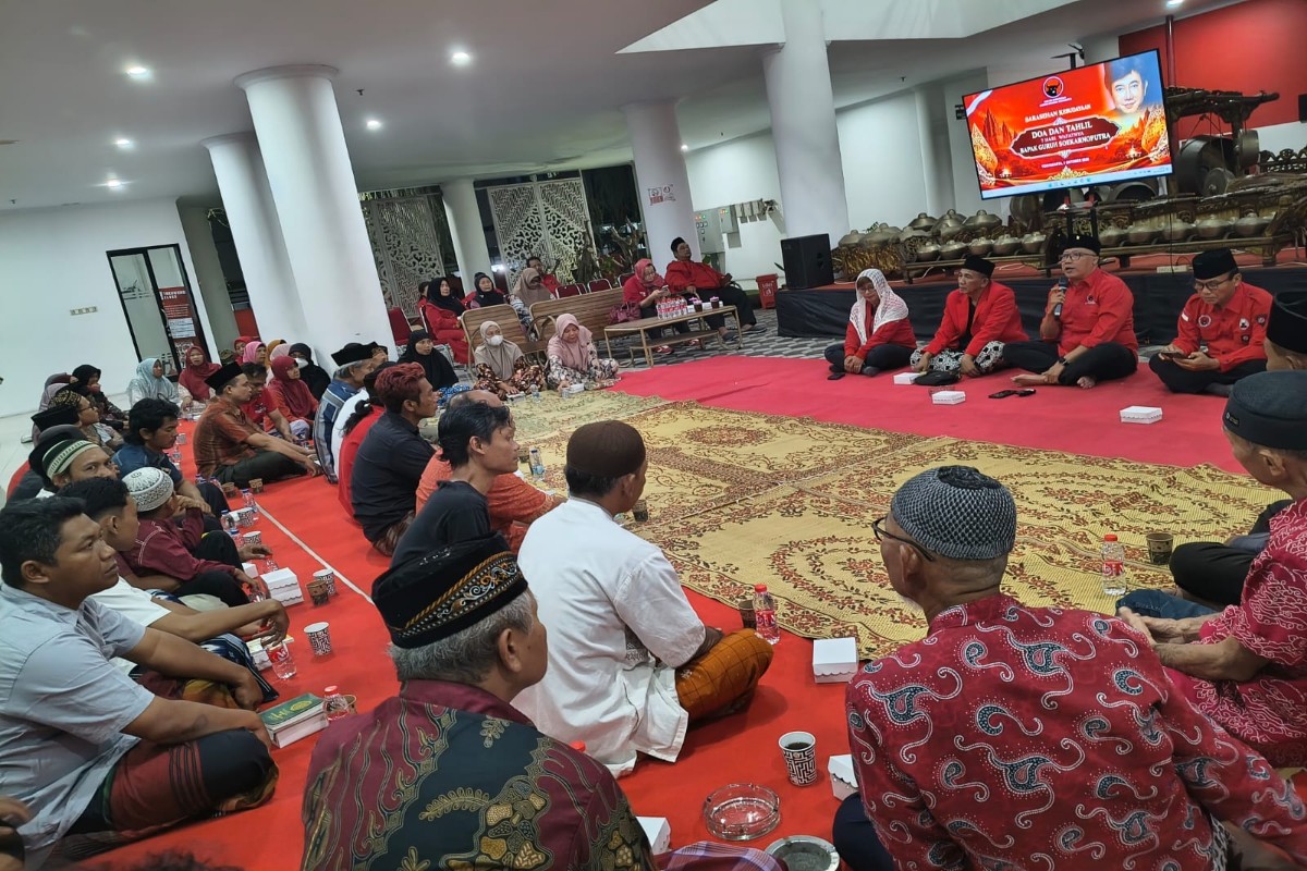 PDI Perjuangan DIY Gelar Tahlil Tujuh Hari Wafatnya Guruh Soekarnoputra