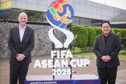Presiden FIFA Cek SUGBK Jelang Final FIFA ASEAN Cup 2026 Indonesia vs Thailand