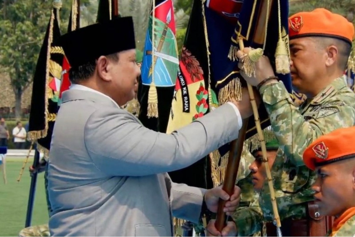 Prabowo Resmikan 204 Satuan Baru TNI, Lantik 6 Pangdam