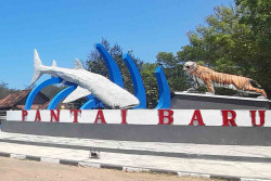 Gapura Pantai Baru Usung Ikon Udang dan Kepiting, Ditargetkan Rampung November