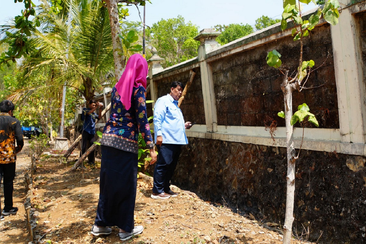 Pagar SMPN 4 Pengasih Kulonprogo Miring, Perbaikan Diprioritaskan pada 2027