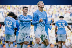 Haaland Borong Dua Gol, Man City Kalahkan Ipswich 3-2