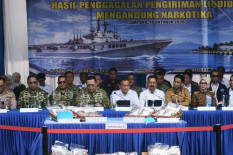 TNI AL Musnahkan 4.364 Cartridge Vape Narkotika Senilai Rp34,9 Miliar