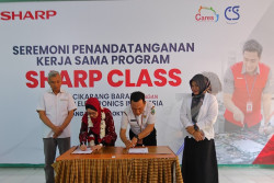 Sharp Class Bekali 25 Siswa SMKN 1 Cikarang Barat dengan Keterampilan Audio Video