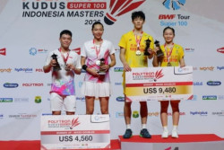 Ganda Campuran China Li Hong Yi-Huang Ke Xin Juara Indonesia Masters 2026