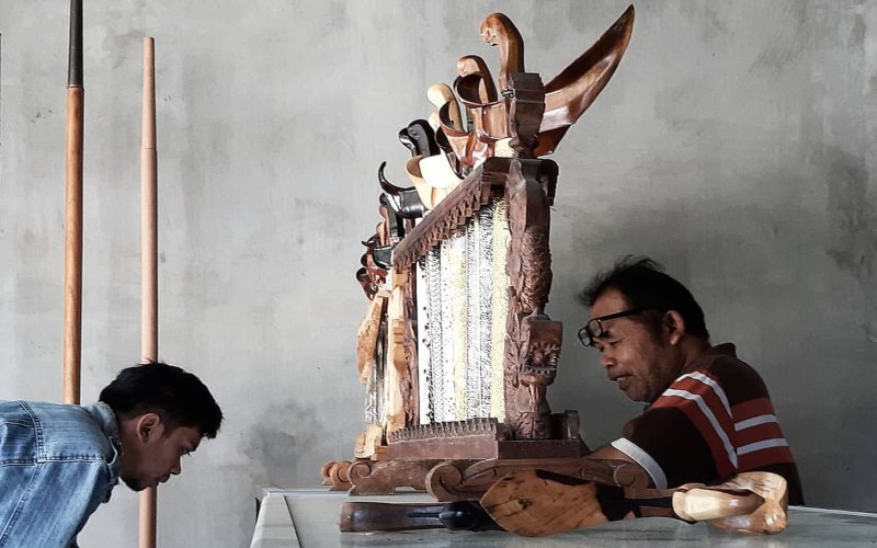 Suasana di salah satu galeri keris yang ada di Dusun Banyusumurup./Instagram @agnes_ardiana