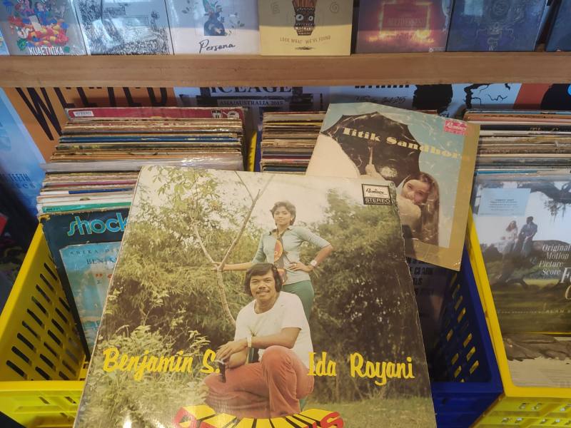 Salah satu vinyl koleksi JRNY Records Store./Harian Jogja-Sirojul Khafid