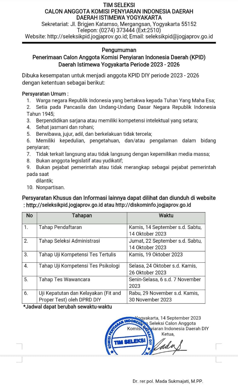 Pengumuman