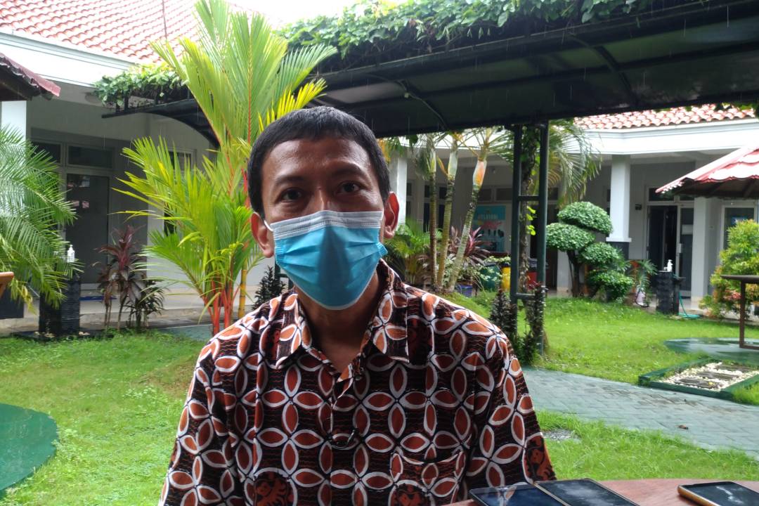 Juru Bicara Gugus Tugas Percepatan Penangganan Covid-19 Bantul, Sri Wahyu Joko Santosa. (Harian Jogja/Bhekti Suryani)