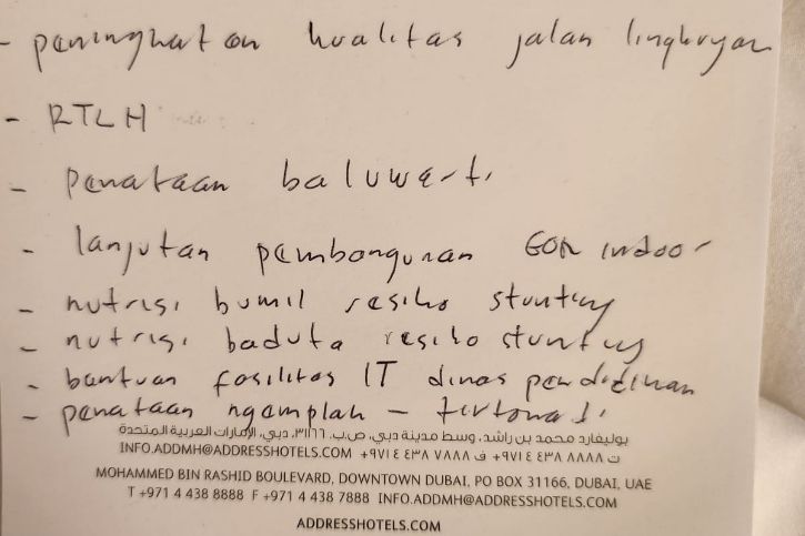 tulisan tangan gibran