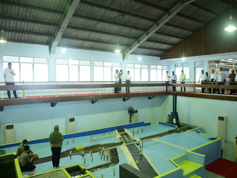 Suasana Balai Teknik Sabo yang dikunjungi Kaisar Jepang, Rabu (21/6/2023)./Istimewa