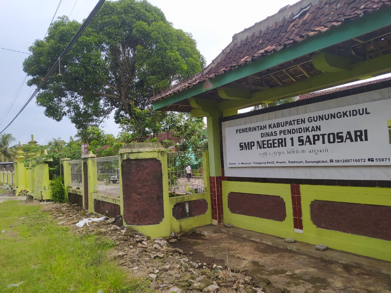 SMPN 1 Saptosari, Gunungkidul.